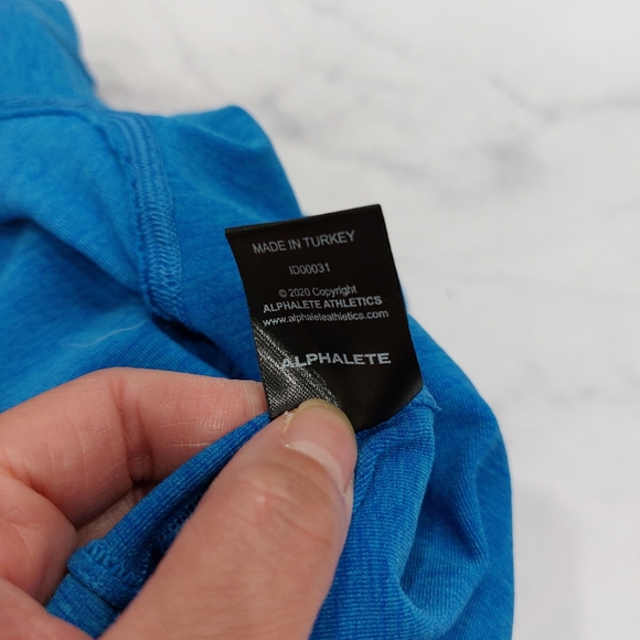 Alphalete Blue Seamless Biker Shorts Medium - Picture 7 of 8